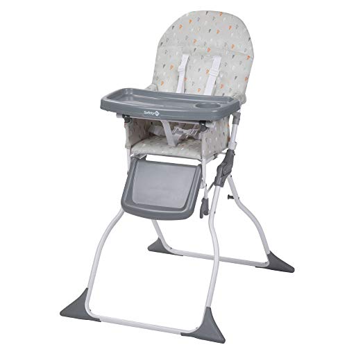 Safety 1st Keeny Trona evolutiva, Trona bebé compacta, plegable adecuada para espacios pequenos, ajustable crece con el niño, 6 meses - 3 años, color Warm Grey