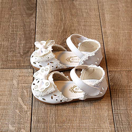 Sandalias niña Riou Zapatos bebés Niños Sandalias de Verano para niñas Chica Zapatillas Elegantes Bowknot Flor Princesa Zapatos Sandalias Vestir en Cuero Calzado