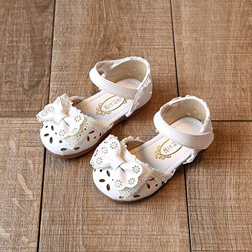 Sandalias niña Riou Zapatos bebés Niños Sandalias de Verano para niñas Chica Zapatillas Elegantes Bowknot Flor Princesa Zapatos Sandalias Vestir en Cuero Calzado