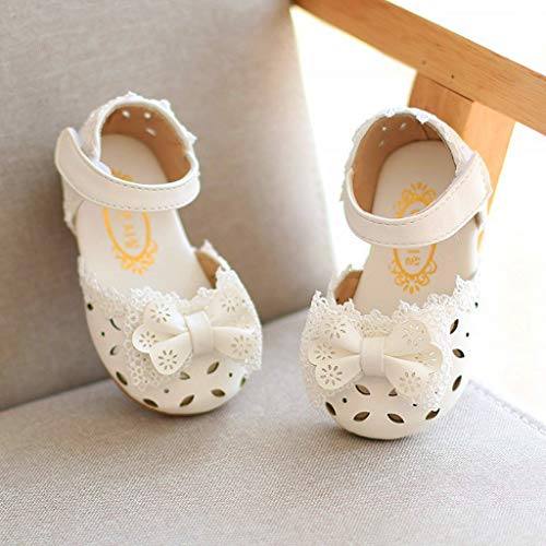 Sandalias niña Riou Zapatos bebés Niños Sandalias de Verano para niñas Chica Zapatillas Elegantes Bowknot Flor Princesa Zapatos Sandalias Vestir en Cuero Calzado