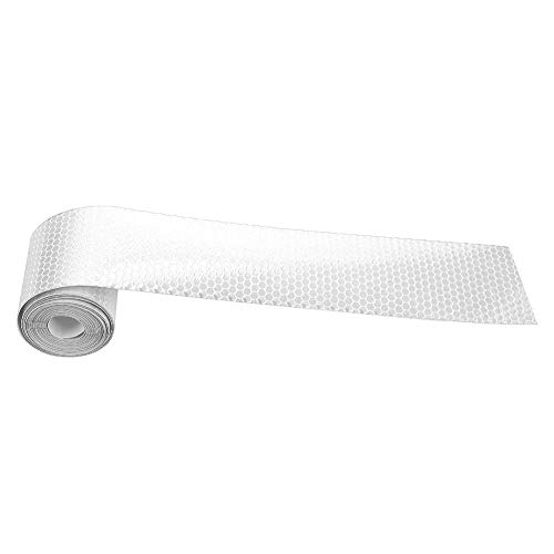 SANON Pegatina de Fábrica para Remolques Adhesivo de Seguridad Adhesivo Rollo de Cinta Adhesiva. (5Cmx3m Plata)