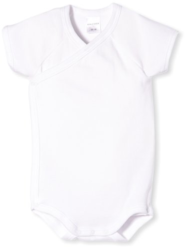 Schiesser - Body para bebé, Talla 3 Meses (62), Color Blanco 100