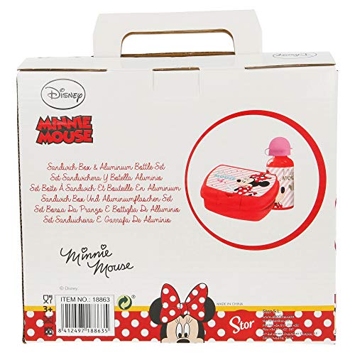 SET URBAN VUELTA AL COLE 2 PCS. (BOTELLA ALUMINIO 400 ML, SANDWICHERA URBAN) MINNIE MOUSE - DISNEY - ELECTRIC DOLL