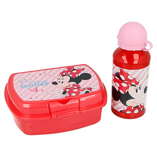 SET URBAN VUELTA AL COLE 2 PCS. (BOTELLA ALUMINIO 400 ML, SANDWICHERA URBAN) MINNIE MOUSE - DISNEY - ELECTRIC DOLL