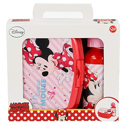 SET URBAN VUELTA AL COLE 2 PCS. (BOTELLA ALUMINIO 400 ML, SANDWICHERA URBAN) MINNIE MOUSE - DISNEY - ELECTRIC DOLL