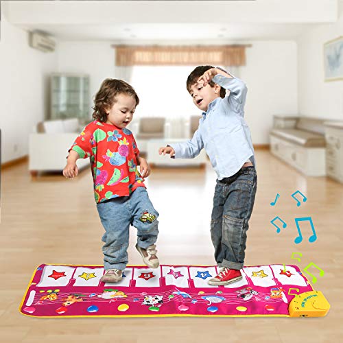 Shayson Alfombra de Piano, Alfombra de música Touch Play Alfombra de Teclado para bebé Niño Gracioso Play Blanket Alfombra de Juguete Musical Great Great Toy Gift for Birthday Christmas