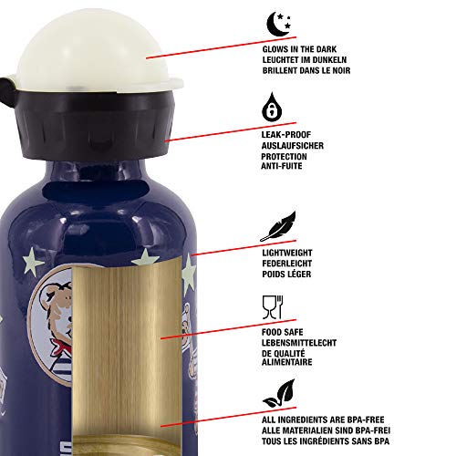 Sigg Little Pirates Cantimplora Infantil (0.3 L), Botella para niños sin sustancias nocivas y con Tapa hermética, cantimplora Ligera de Aluminio