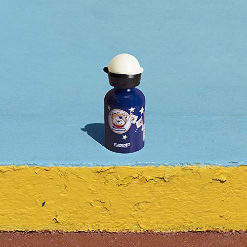 Sigg Little Pirates Cantimplora Infantil (0.3 L), Botella para niños sin sustancias nocivas y con Tapa hermética, cantimplora Ligera de Aluminio