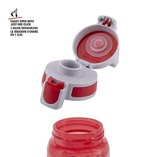 Sigg Viva One Horses Cantimplora Infantil (0.5 L), Botella para niños sin sustancias nocivas y con Tapa hermética, cantimplora Transparente para Usar con una Mano