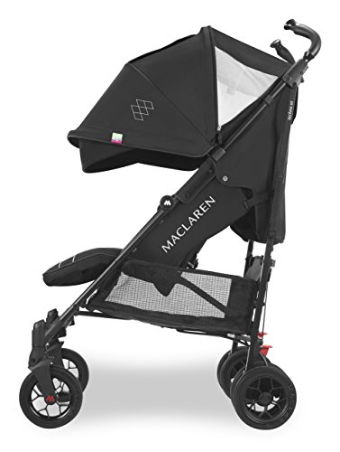 Silla de Paseo Techno Xt de Maclaren Muy Completa, Ligera y Compacta. Adecuada para Recién Nacidos y Niños De Hasta 25 kg. Sistema de Seguridad para Recién Nacidos Newborn Safety System™, Negro