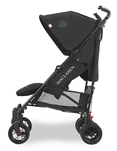 Silla de Paseo Techno Xt de Maclaren Muy Completa, Ligera y Compacta. Adecuada para Recién Nacidos y Niños De Hasta 25 kg. Sistema de Seguridad para Recién Nacidos Newborn Safety System™, Negro