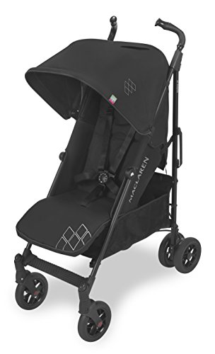 Silla de Paseo Techno Xt de Maclaren Muy Completa, Ligera y Compacta. Adecuada para Recién Nacidos y Niños De Hasta 25 kg. Sistema de Seguridad para Recién Nacidos Newborn Safety System™, Negro