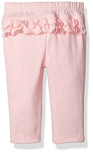 Simple Joys by Carter's Conjunto de 6 piezas de body para niñas (manga corta y larga) y pantalones ,Pink/Navy Ruffle ,6-9 Meses