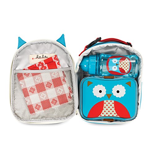 Skip Hop Zoo Owl - Fiambrera y recipiente interior con tapa