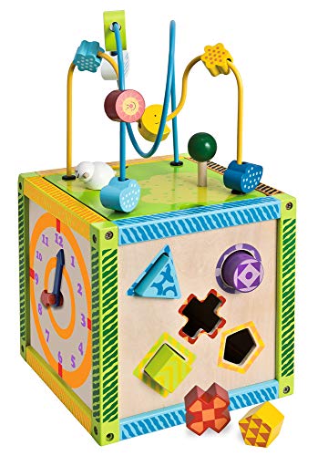 Smoby Eichhorn 100002235 - Cubo de Juegos en Madera (20 x 20 x 36 cm)