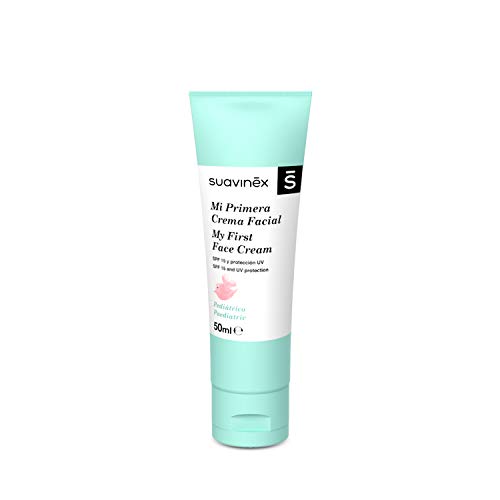 Suavinex – Crema facial para bebés. con SPF 15 y Protección Uv. Nutre en Profundidad. 67% Ingredientes de Origen Natural, 50ml