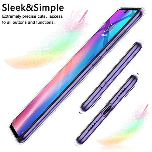 Suhctup Funda Compatible con Redmi K30/K30 Pro Transparente,Silicona TPU Gel Carcasa Dibujos Flor Crystal Suave Bumper Ultra Delgado [Soporte Carga Inalámbrica] Antigolpes Case Cover,Lace 9