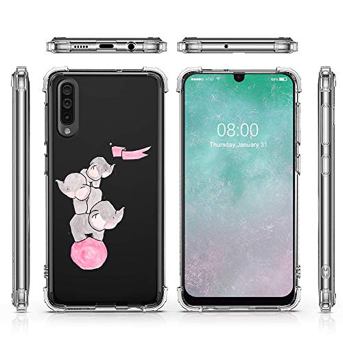 Suhctup Funda Transparent Compatible para Samsung Galaxy J8 2018,Carcasa Protectora [Antigolpes] Suave Silicona TPU Bumper Cojín de Aire de Cuatro Esquinas Protector Gel para Galaxy J8 2018,A5