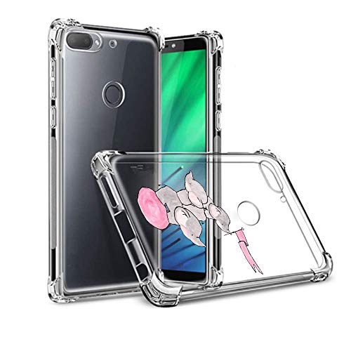 Suhctup Funda Transparent Compatible para Xiaomi Redmi 6 Pro/A2 Lite,Carcasa Protectora [Antigolpes] Suave Silicona TPU Bumper Cojín de Aire de Cuatro Esquinas Protector Gel para Redmi 6 Pro,A5