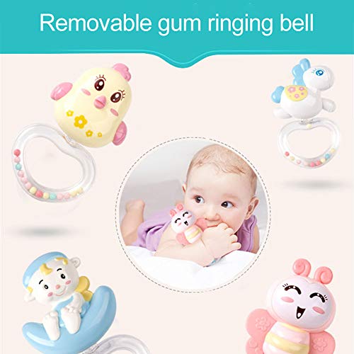 Sunnyushine Juguetes Musicales Móviles para Bebés, Juguetes De Campana con Control Remoto, Cuna Móvil para Música para Bebés, Soporte Móvil Musical para Cochecito Y Cunas, Recién Nacido