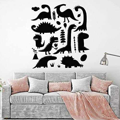 SUPWALS Pegatinas de pared Dinosaur Park Tatuajes De Pared Divertido Lagarto Dino Niños Niños Niños Dormitorio Vivero Zona De Juegos Decoración Interior Vinilo Pegatinas Mural 30X33Cm