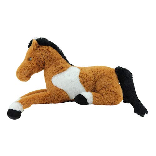 sweety-toys 1883 de peluche Caballo potro 70 cm blanco-marrón