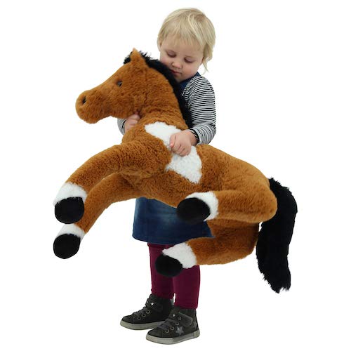 sweety-toys 1883 de peluche Caballo potro 70 cm blanco-marrón