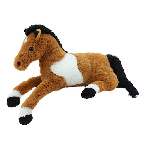 sweety-toys 1883 de peluche Caballo potro 70 cm blanco-marrón