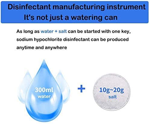 TANMIN Bactericida generador de desinfectante, Spray hipoclorito de Sodio electrolítica 84 la fabricación de pulverizador de Aire, los Viajes casa-Oficina, máquina casera desinfectante