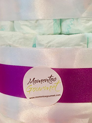 Tarta de pañales DODOT MUSTELA morado MomentosGourmet