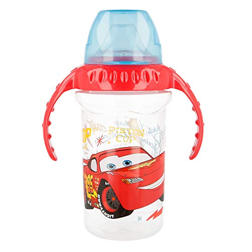 TAZA ENTRENAMIENTO TODDLER 330 ML CON BOQUILLA DE SILICONA CARS I AM SPEED