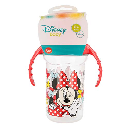 TAZA ENTRENAMIENTO TODDLER 330 ML CON BOQUILLA DE SILICONA MINNIE MOUSE - DISNEY - COLOR BOWS