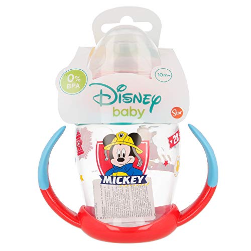 TAZA ENTRENAMIENTO TODDLER FANCY 270 ML CON BOQUILLA DE SILICONA MICKEY MOUSE - DISNEY - TO THE RESCUE