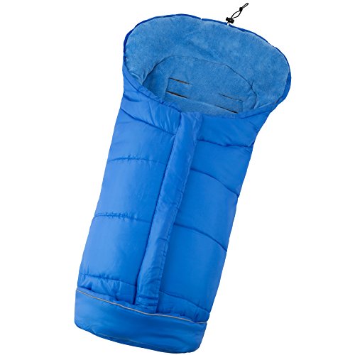 TecTake Saco de invierno dormir térmico para carrito silla de bebé universal abrigo polar - disponible en diferentes colores - (Azul | No. 401001)