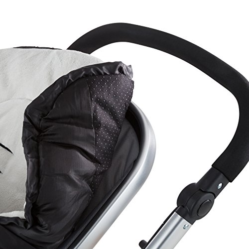 TecTake Saco de invierno dormir térmico para carrito silla de bebé universal abrigo polar - disponible en diferentes colores - (Negro | No. 400995)