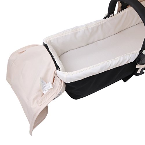 Tititnins® - Funda Capazo Bugaboo Donkey 2 PIQUE CRUDO. Crudo - Acolchado Transpirable- (100% Algodón)