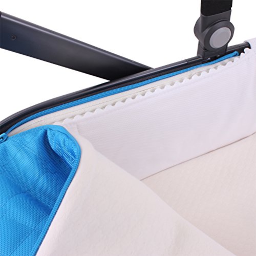 Tititnins® - Funda Capazo Velcro Uppababy Vista y Cruz 2015-20 PIQUE BLANCO - Acolchado Transpirable (100% Algodón OEKO-TEX®)