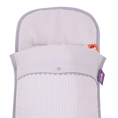 Tititnins© - Saco Capazo Verano Bugaboo Camaleon 2 y 3 Plus MIL GRIS.Pique Gris/Gris -Relleno extraible-