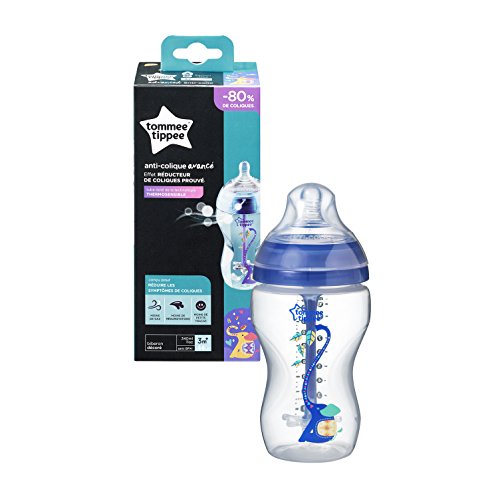 Tommee Tippee Biberón Anti-cólicos Avanzado, 340 ml, azul