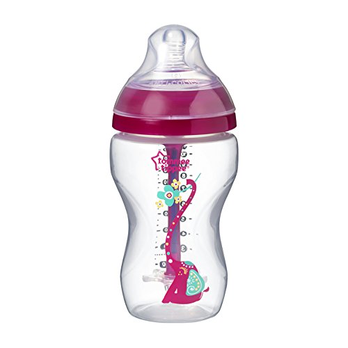 Tommee Tippee Biberón Anti-cólicos Avanzado, 340 ml, rosa