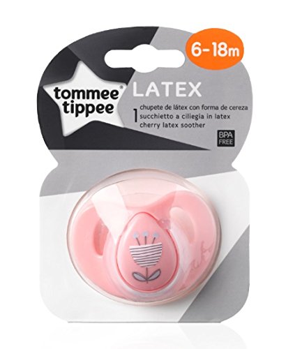 Tommee Tippee Closer to Nature - Chupete de látex, para 6-18 meses, color rosado