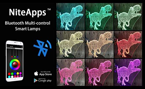 Touch And App Dual Control Bull 3D Light Lámpara LED colorida Habitación para niños Nightlight Power Bank Accesorios de luz 3D Usb 3D Lámpara Led Regalos Home Deco