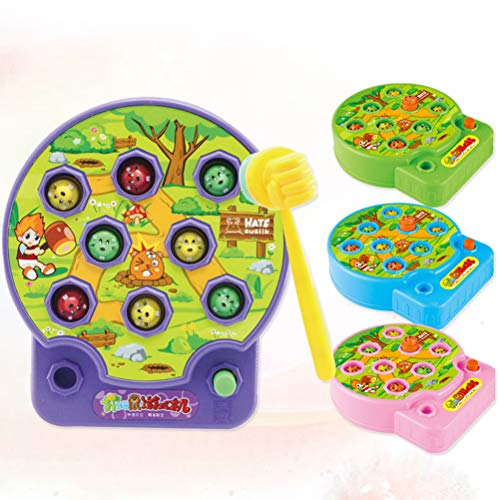 Toyvian Juguetes para niños Juegos eléctricos Whack a Mole música Juguetes Juguetes Divertidos Juguetes educativos para bebés (Color al Azar)