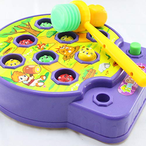 Toyvian Juguetes para niños Juegos eléctricos Whack a Mole música Juguetes Juguetes Divertidos Juguetes educativos para bebés (Color al Azar)