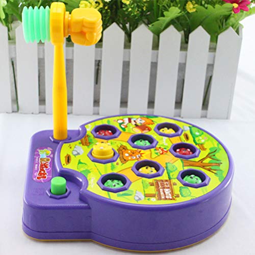 Toyvian Niños Hammer Bang Strike Game Whack A Mole Diversión Educativa Juguete de música Regalo Color Aleatorio