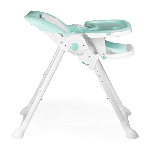 Trona Para Bebe Evolutiva Tasty Verde Suave- Innovaciones MS 2056. 6 Posiciones De Altura y 3 De Reclinación- Bandeja Extraíble y Reposapiés Regulable