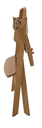 Trona plegable roba, ahorra espacio al plegarse, trona para bebé y silla infantil en madera natural