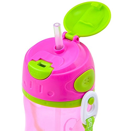 Trunki Cantimplora infantil con pajita y correa -