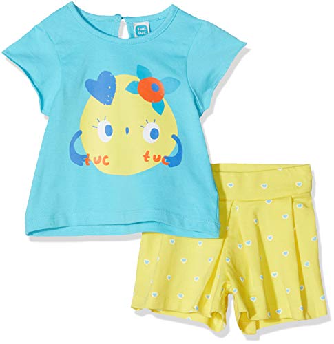 Tuc Tuc Camiseta+Short Punto NIÑA Havana&Friends Conjunto de Ropa, Azul (Azul 16), 86 (Tamaño del Fabricante:18M) para Bebés