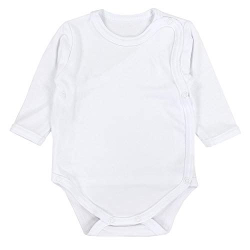 TupTam Body para Bebé de Manga Larga, Pack de 5, Blanco, 4-6 Meses(68cm)